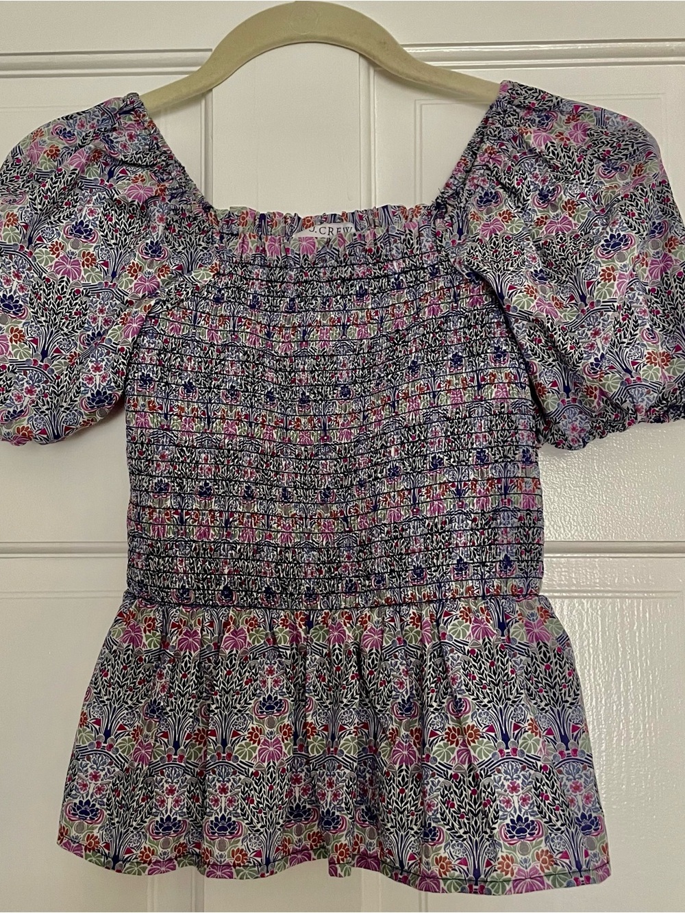 J.Crew x Liberty Fabric Smocked Top XS